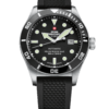 Swiss Military SMA34075.06 - Swiss Made Automatic Dive Watch with black dial, rotating Ceramic Bezel, and rubber band. Featuring a Helium Release Valve, Screw Crown - 500m water-resistant! 5-YEAR WARRANTY, FREE SHIPPING