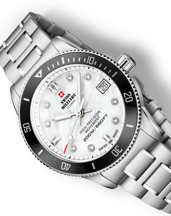 Swiss Military SM34089.03 - Reloj de buceo para mujeres 200M