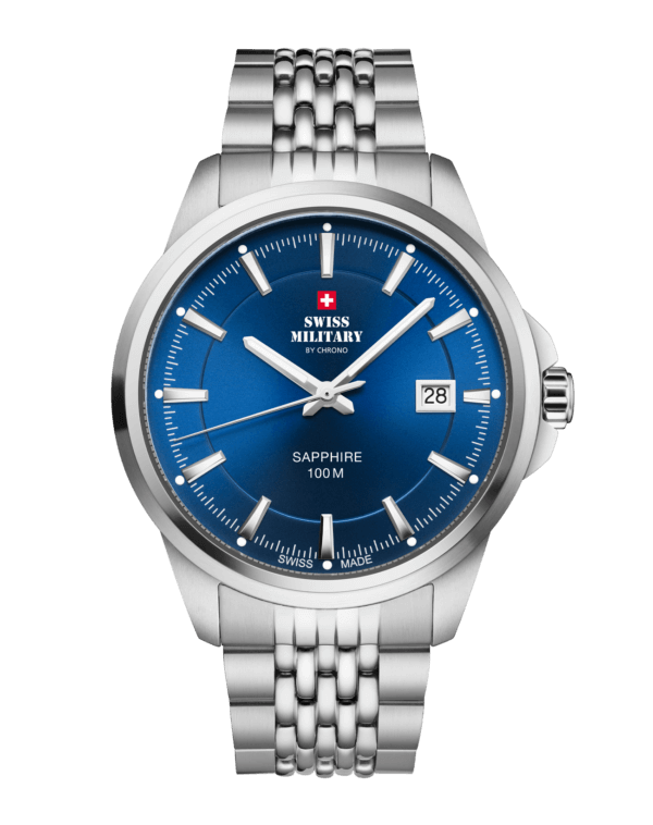 Swiss Military SM34104.03 - Classic Steel Watch for Men