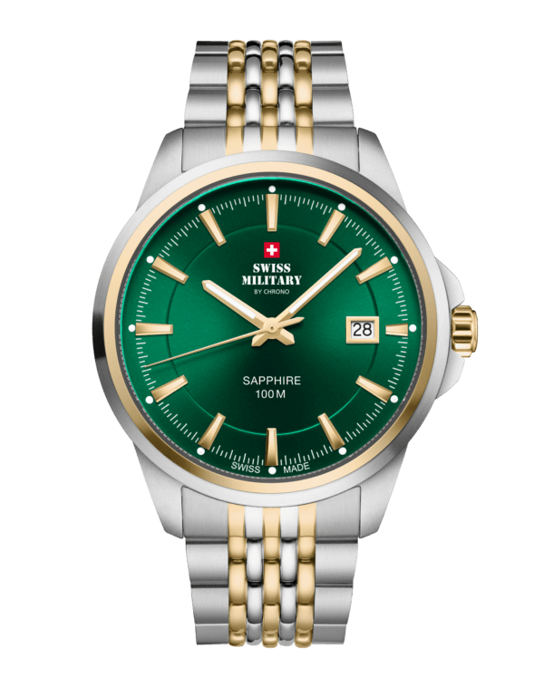 Swiss Military SM34104.06 - Classic Steel Watch for Men
