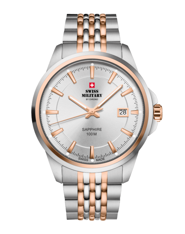 Swiss Military SM34104.07 - Classic Steel Watch for Men
