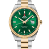 Swiss Military SMA34110.08 classic Swiss automatic watch with green dial and bi-color bracelet