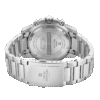 Engraved stainless steel caseback of SMS34113.02 with bracelet clasp.