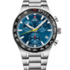 Swiss Military Speed Chronograph Watch blue steel front view