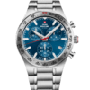 Swiss Military Speed Chronograph Watch blue silver steel front view