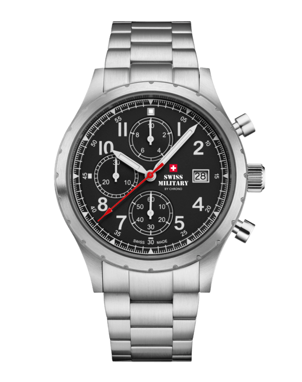 Swiss Military Field Chronograph Watch SM34117.01 side profile