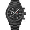 Swiss Military Field Chronograph Watch black PVD steel front view