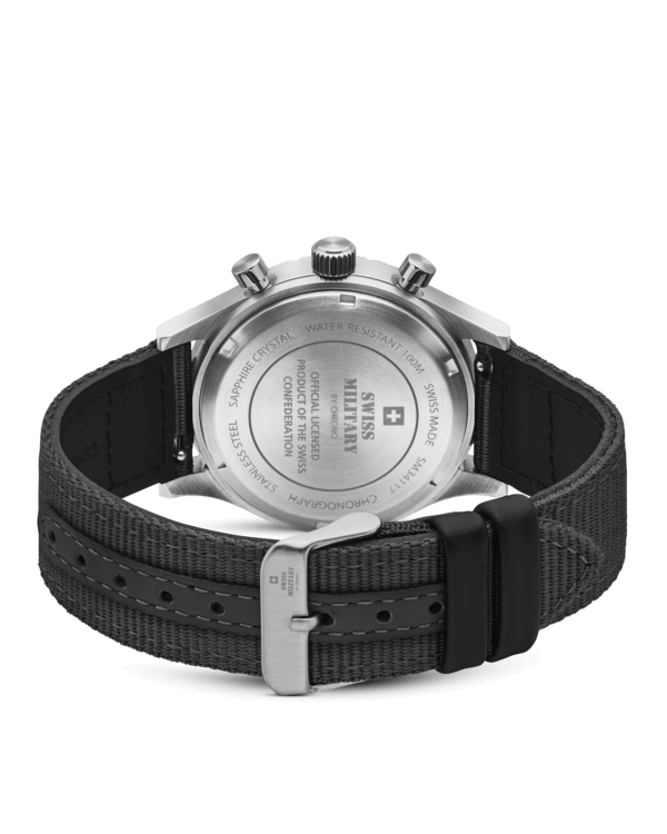 Swiss Military Field Chronograph SM34117.07 Gehäusebodengravur