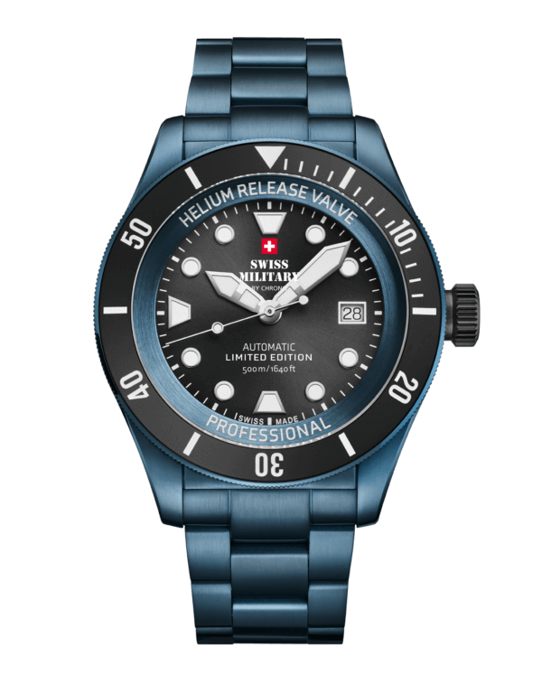 Swiss Military DIVER 500 Limited Edition Automatic Dive Watch – Front View