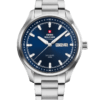 Swiss Military Classic Men’s Watch blue dial steel bracelet front